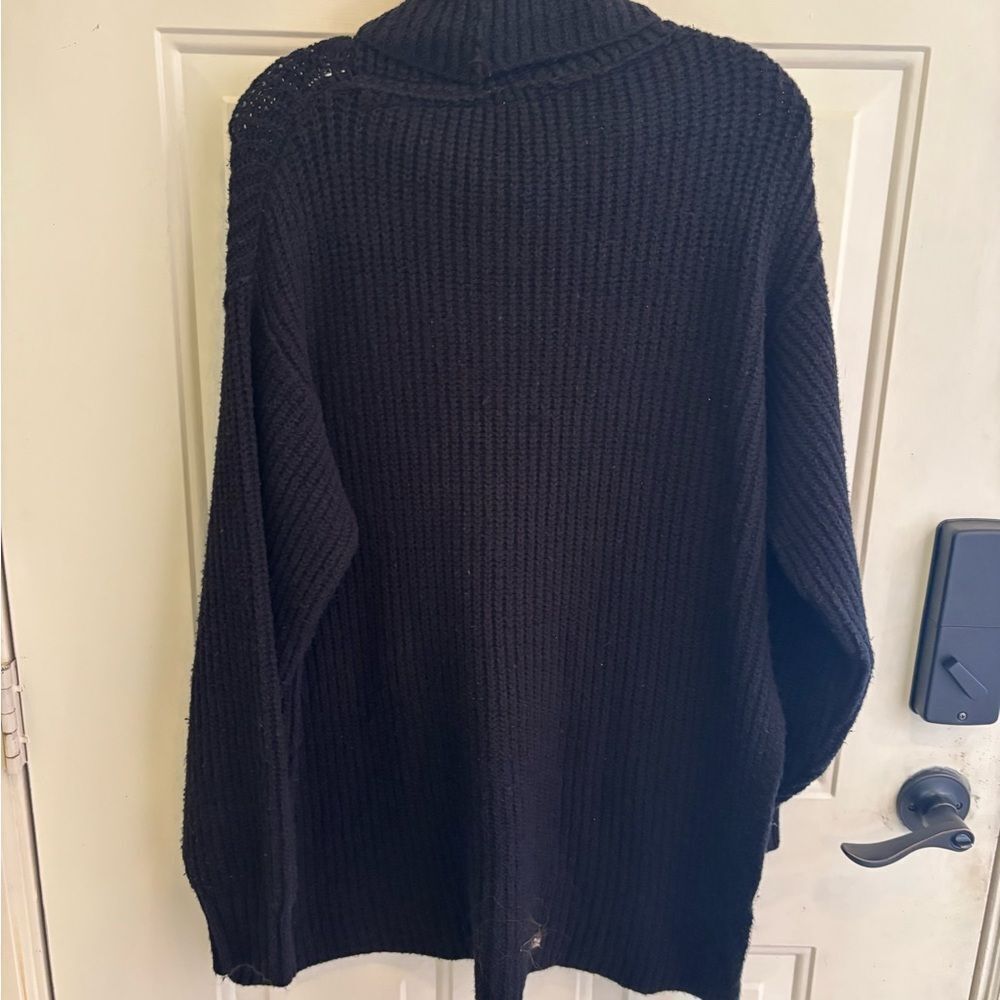 Free People Black Cowl Neck Sweater - Picture 2 of 6